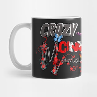 Crazy Canadian Mom, in black, gift for mom, Mothers day gift, Mug